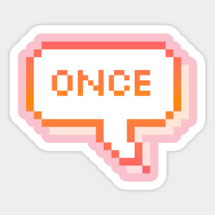 once Sticker